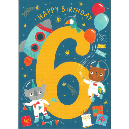 Picture of HAPPY BIRTHDAY 6 TODAY ROCKET